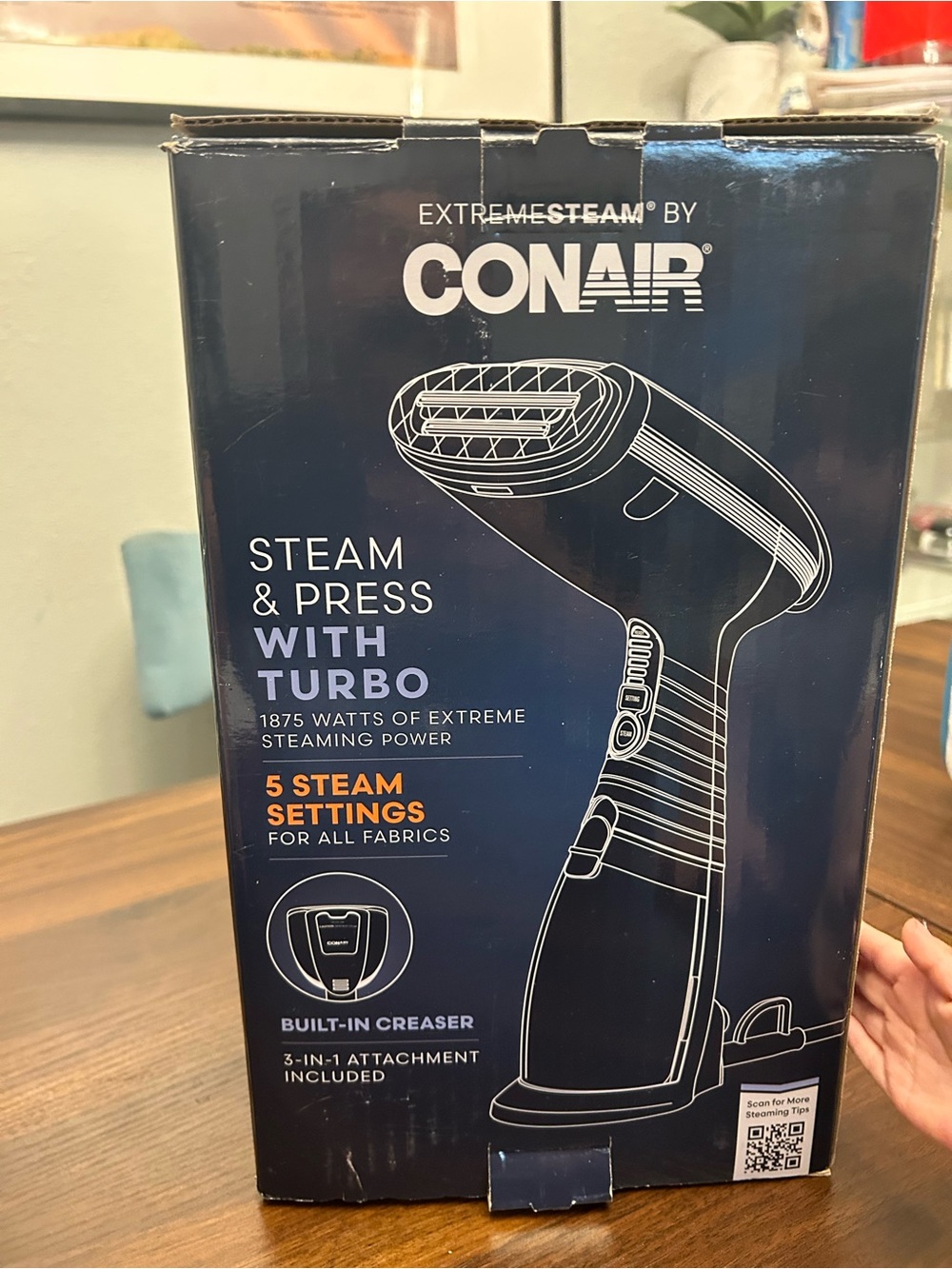 Conair Navy Blue Extreme Steam Handheld Steamer